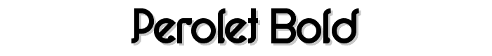 Perolet Bold font